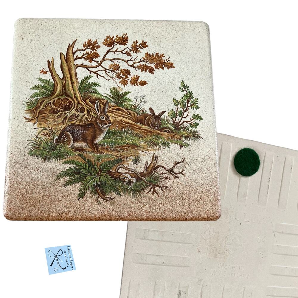 Steuler Bunny Rabbit 6" x 6" Tile Trivet